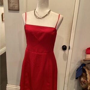 Abercrombie & Fitch Red Spaghetti-Strap Mini Dress